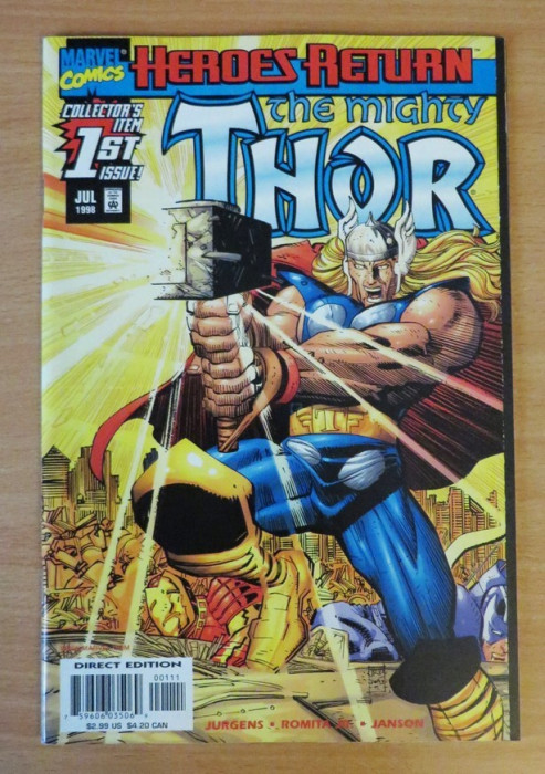 The Mighty Thor Heroes Return #1 Marvel Comics