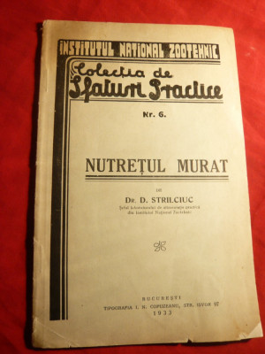 Dr.D.Strilciuc -Inst.National Zootehnic - Nutretul Murat - Ed. 1933 foto