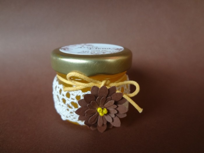 Marturii Borcanele Miere 30gr Pentru Nunta Botez Arhiva Okaziiro