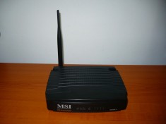 ROUTER WIRELESS MSI RG54SE II, IMPECABIL, PERFECT FUNCTIONAL, TESTAT PE RDS. foto