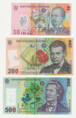 LOT BANCNOTE RARE 10 LEI, 200 LEI, 500 LEI PENTRU UZ DIDACTIC - STARE FOARTE BUNA. ATENTIE - NU SUNT BANCNOTE AFLATE IN CIRCULATIE foto