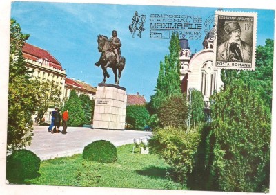 ilustrata maxima-TARGU MURES-Statuia lui Avram Iancu foto