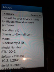 BlackBerry Z10 necodat varianta 4g stl2-100 foto