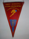 Fanion Cupa Europei la sarituri in apa Sibiu - Romania 1979 ( format mare )