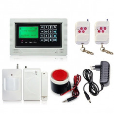 Sistem Alarma Wireless cu Apelator Telefonic GSM QuadBand,Touchscreen,Zone Wireless/Wired foto