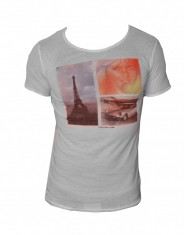 Tricou Barbati Zara Paris cod produs E109 foto