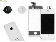 Set Original iPhone 4S alb (Display+Touchscreen+Capac baterie+Buton home) foto