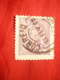 Timbru 25 Reis 1882 Portugalia , stampilat , violet