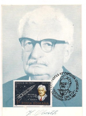 ilustrata maxima-HERMAN OBERRTH-Fizician de origine romana foto