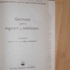 BENNO DEPAUSCHEG--GERMANA PENTRU INGINERI SI TEHNICIENI