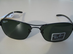 Ray Ban Tech Series Polarized Sunglasses RB 8302 002/N5, eticheta USA, produsi Italia, polarizati, rama fibra carbon model holografic foto