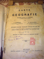 C. Stoinescu - Carte de geografie Pentru clasa a IV a primara 1926 foto