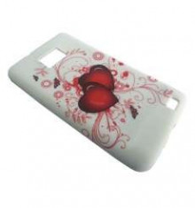 Husa Samsung Galaxy S2 i9100 din Silicon Model Lovely Spring Culoare Alba foto