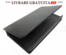 HUSA LG OPTIMUS F6 TOC FLIP COVER TIP CARTE PIELE PU NEGRU *** LIVRARE GRATUITA *** foto