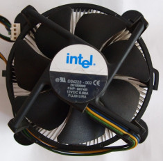 Cooler Original Intel 775 Box Ventilator de 80 mm Modelul cu radiator mic foto