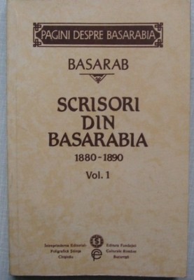 Scrisori din Basarabia / Basarab EFCR 1996 vol. 1 (singurul aparut) foto