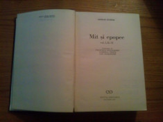 MIT SI EPOPEE * Vol. I, II, III -- Georges Dumezil --- 1993, 991 p. foto