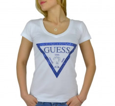 Tricou dama Guess White U.S.A (1201) LICHIDARE STOC !!! Livrare in 24 ore foto