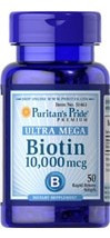 Biotina 50 pastile 10.000 mcg Par Ten Unghii Produs SUA Valabil 09/2016 foto