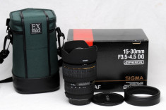 Obiectiv AF Sigma 15-30mm f/3.5-4.5 EX DG ultrawide pt. Full Frame Canon EF // 12-24mm / 17-40mm / 10-20mm foto