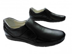 Pantofi sport dama piele naturala Gitanos-62-negru foto