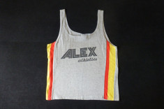 Tricou Alex Athletics; marime M: 52.5 cm bust, 64.5 cm lungime totala; bumbac foto