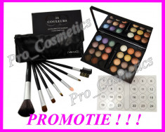 Trusa Machiaj Profesionala 24 culori Dior 04 + CADOU 7 Pensule Machiaj MAC trusa farduri trusa make-up pensule profesionale farduri sidefate fard ochi foto