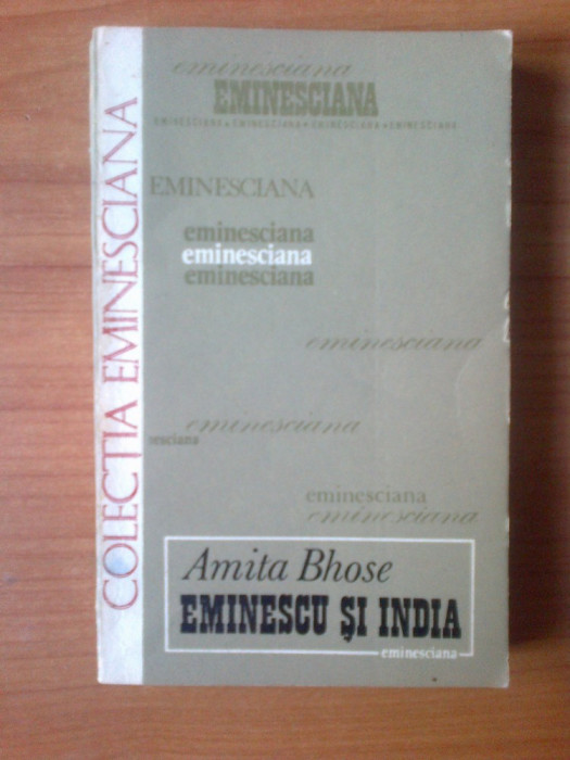 j EMINESCU SI INDIA - Amita Bhose