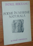 Cumpara ieftin PATREL BERCEANU - POEME IN MARIME NATURALA (editia princeps, 1983)
