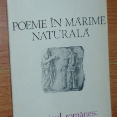 PATREL BERCEANU - POEME IN MARIME NATURALA (editia princeps, 1983)