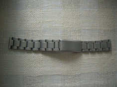 Curea pentru ceas din inox, lungime maxima deschisa 24 cm, stare BUNA foto