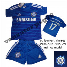 ECHIPAMENTE FOTBAL COPII ,CHELSEA ,MARIMI DE LA 2 LA 14 ANI ,MODEL NOU SEZON 2014-2015,LIVRARE GRATUITA foto