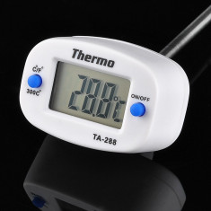 Termometru digital cu sonda de bucatarie, cuptor, gratar,termometru alimentar de insertie, BBQ, carne, lichide, bucatar,termometru laborator, gratar foto