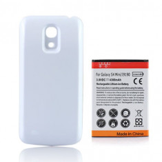 Baterie extinsa 4300mAh Samsung Galaxy S4 mini i9190 + capac spate alb