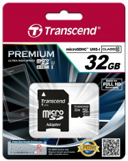 Card Transcend MicroSD Card SDHC 32GB + Adapter / Class 10 foto