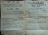 Instiintare catre toti Daunatii de rasboiu din intreaga tara , 1933 , afis dublu