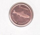 Bnk mnd Abkhazia 5 kopeek 2013 unc , fauna, Europa