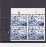 AUSTRIA 1970 - ALPINISM, bloc de 4 nestampilat, N8