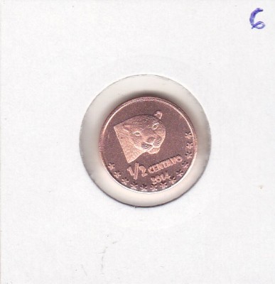 bnk mnd Cocos Island 1/2 cenyavo 2014 unc, fauna foto