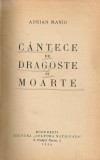 Adrian Maniu - Cantece de dragoste si moarte - 1935