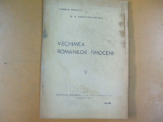 N. A. Constantinescu Vechimea romanilor timoceni Bucuresti 1943 foto