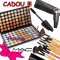 Trusa machiaj profesionala MAC 120 culori + set 15 pensule make up + RIMEL MAC