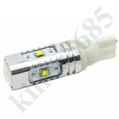 Bec led auto W5W, T10 CREE 25W led auto, leduri auto, bec tuning auto pozitie, plafoniera, numar inmatriculare - culoare: ALB Xenon, rece foto
