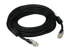 Cablu HDMI 10m aurit 28AWG v1.4 High Speed cu Ethernet foto