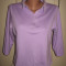 BLUZA lila D.Perkins mineci 3/4, guler polo, Mar 42/ 44