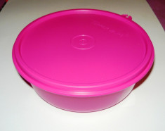 Vas/bol TUPPERWARE - capac etans - 600 ml - nimic nu se varsa - ideal transport, calatorii, excursii - 2+1 gratis toate produsele la pret fix foto