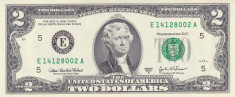 Bancnota Statele Unite ale Americii 2 Dolari 2003A (&amp;quot;E&amp;quot; = Richmond) - P516b UNC foto