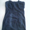 Rochie mini elastica BERSHKA by zara jeans denim albastru inchis stil corset mulata bretele reglabile, f sexy, S26 - 3 produse transport gratis!!!