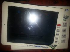 Tableta Allview 3 Speed Quad HD, Quad-Core 1.0GHz, 9.7&amp;quot;, 1GB DDR3, 8GB, la cutie foto
