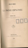 Ferdinand Loise - Histoire de la poesie espagnole - 1868